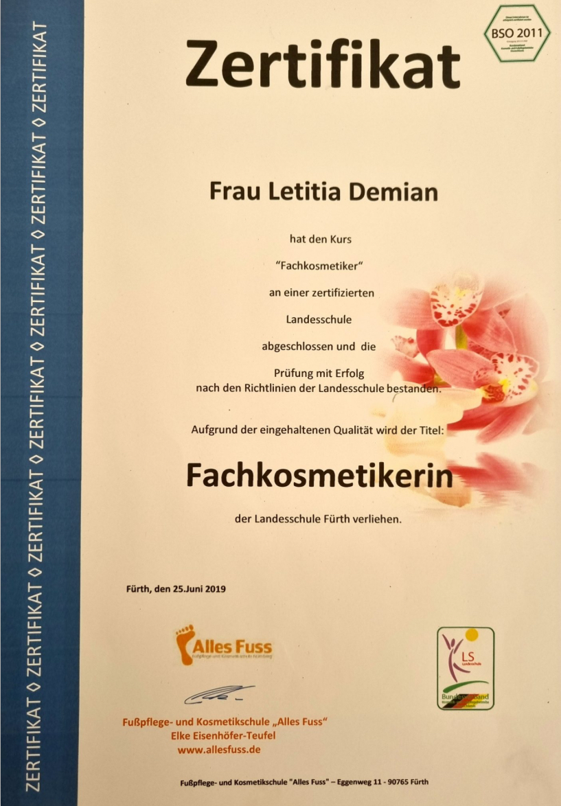 Zertifikat Beispiel